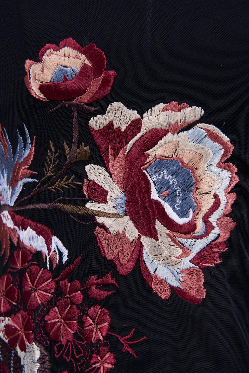 Save The Queen T-shirt con ricamo floreale Only for today