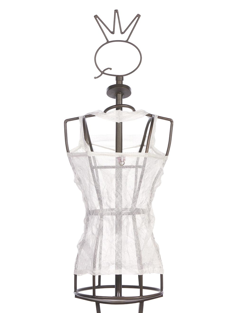 Save The Queen Top in maglia grigio perla Italy