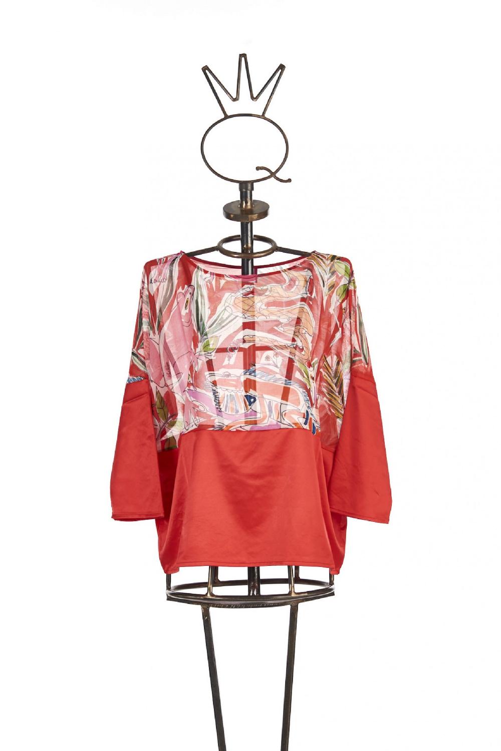 Save The Queen Blusa con stampa Italia