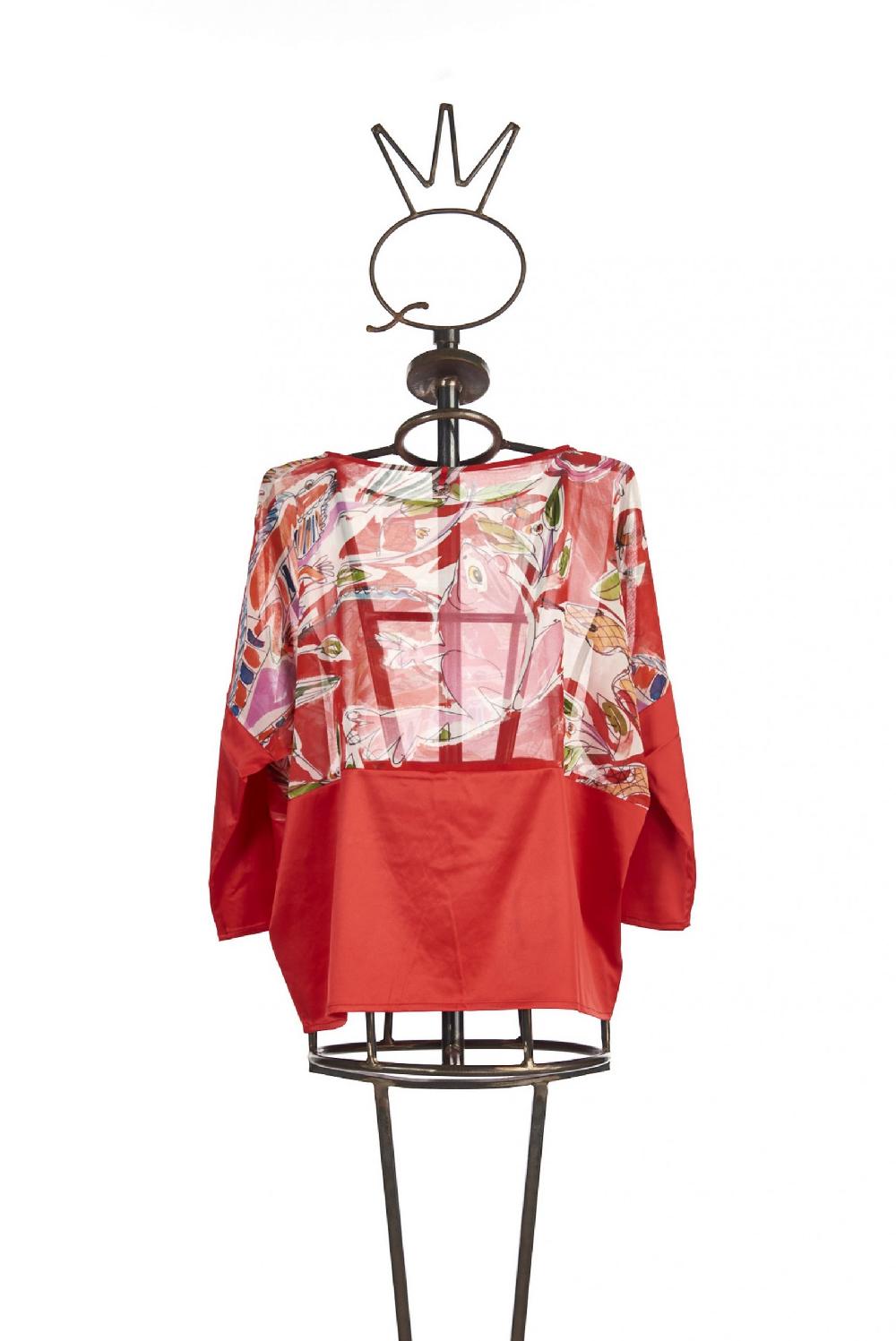 Save The Queen Blusa con stampa Italia