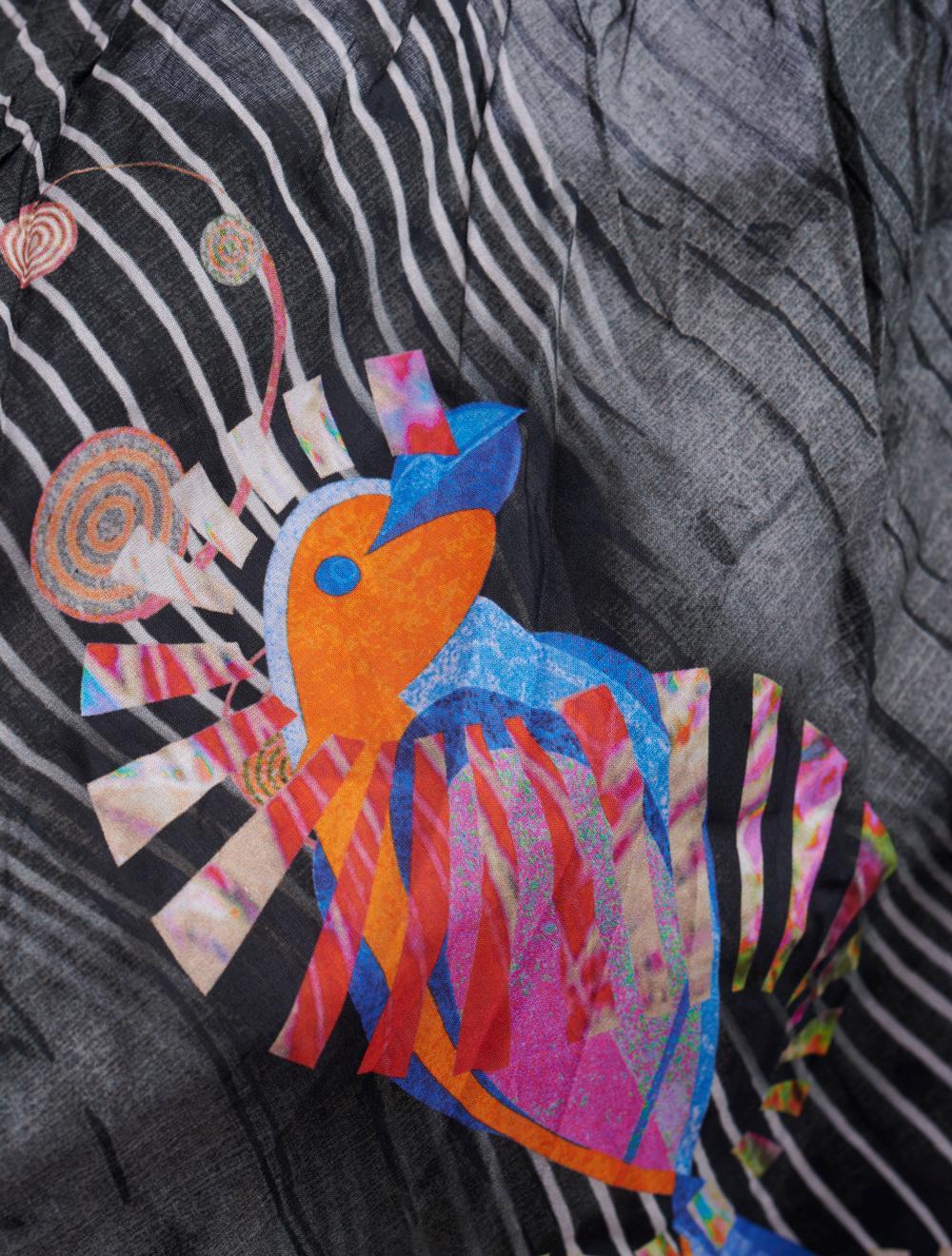 Save The Queen Bluse in mussola di cotone stampata In Linea