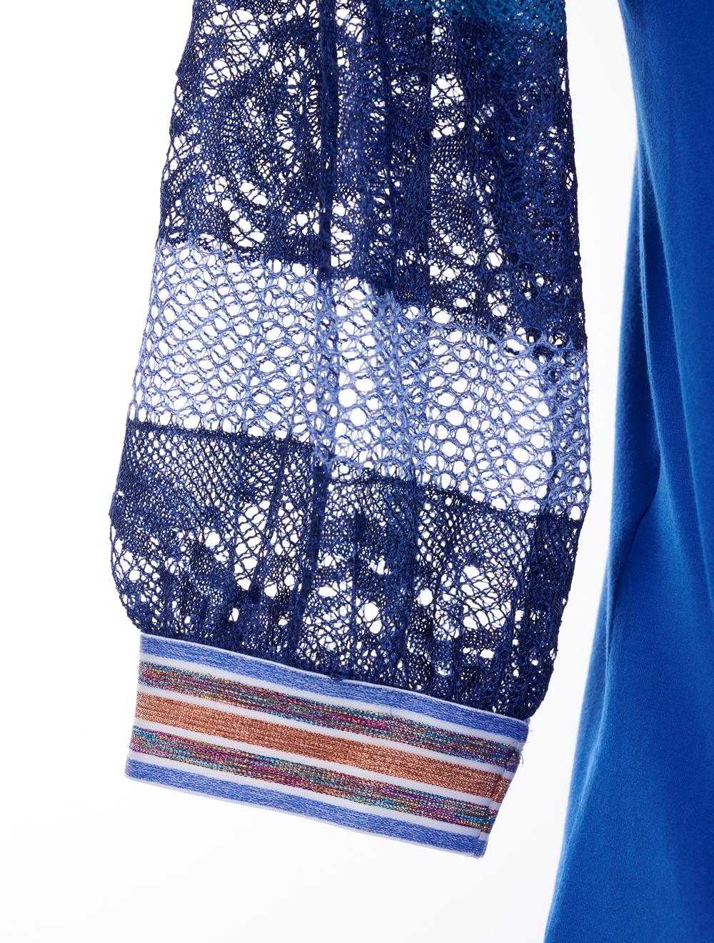 Save The Queen Top azzurro con maniche in pizzo Negozi Online