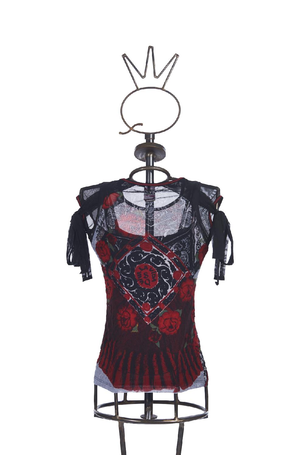 Save The Queen T-shirt in tulle con stampa floreale Fino Al -60%