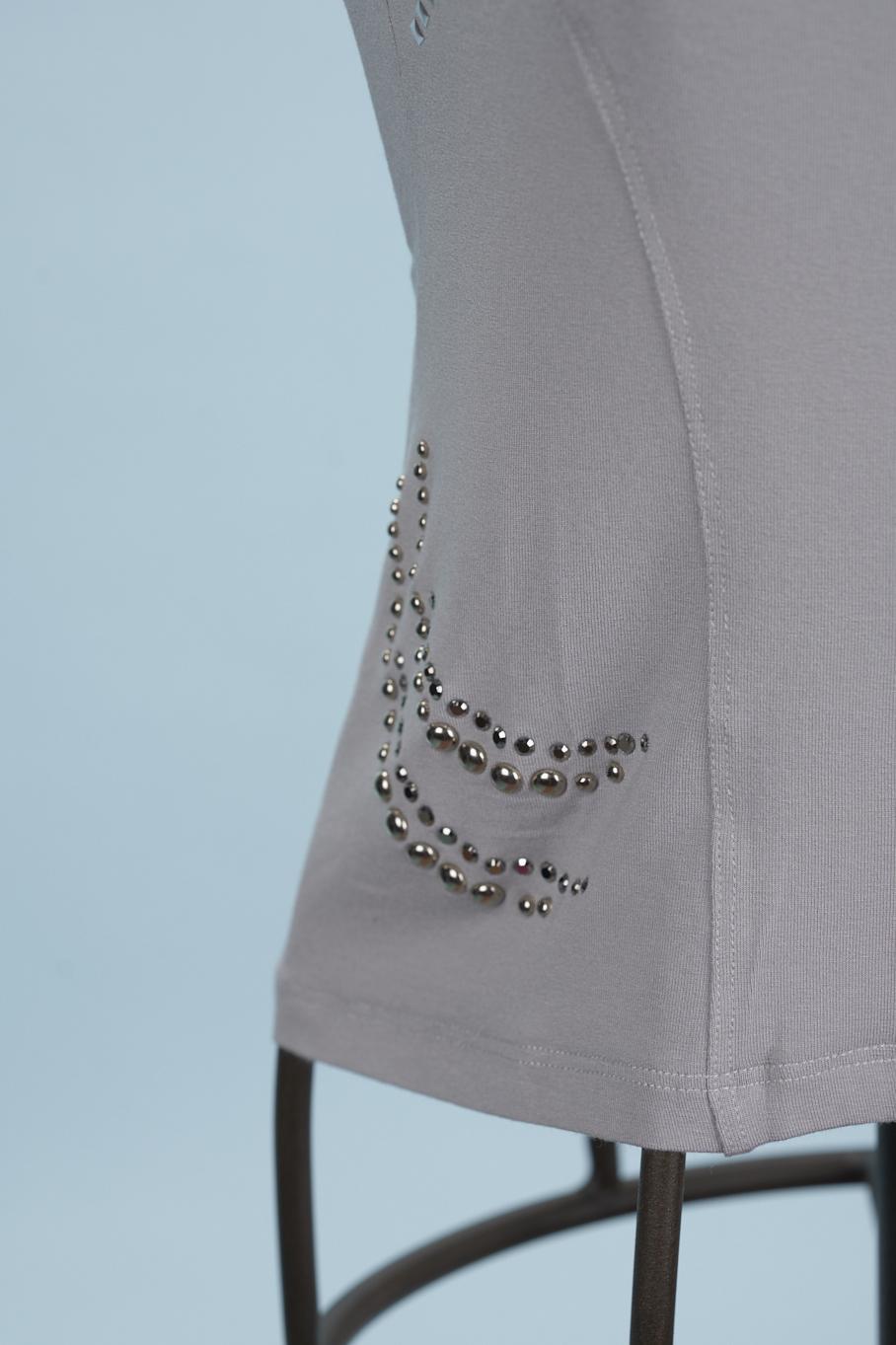 Save The Queen Top grigio Convenienza