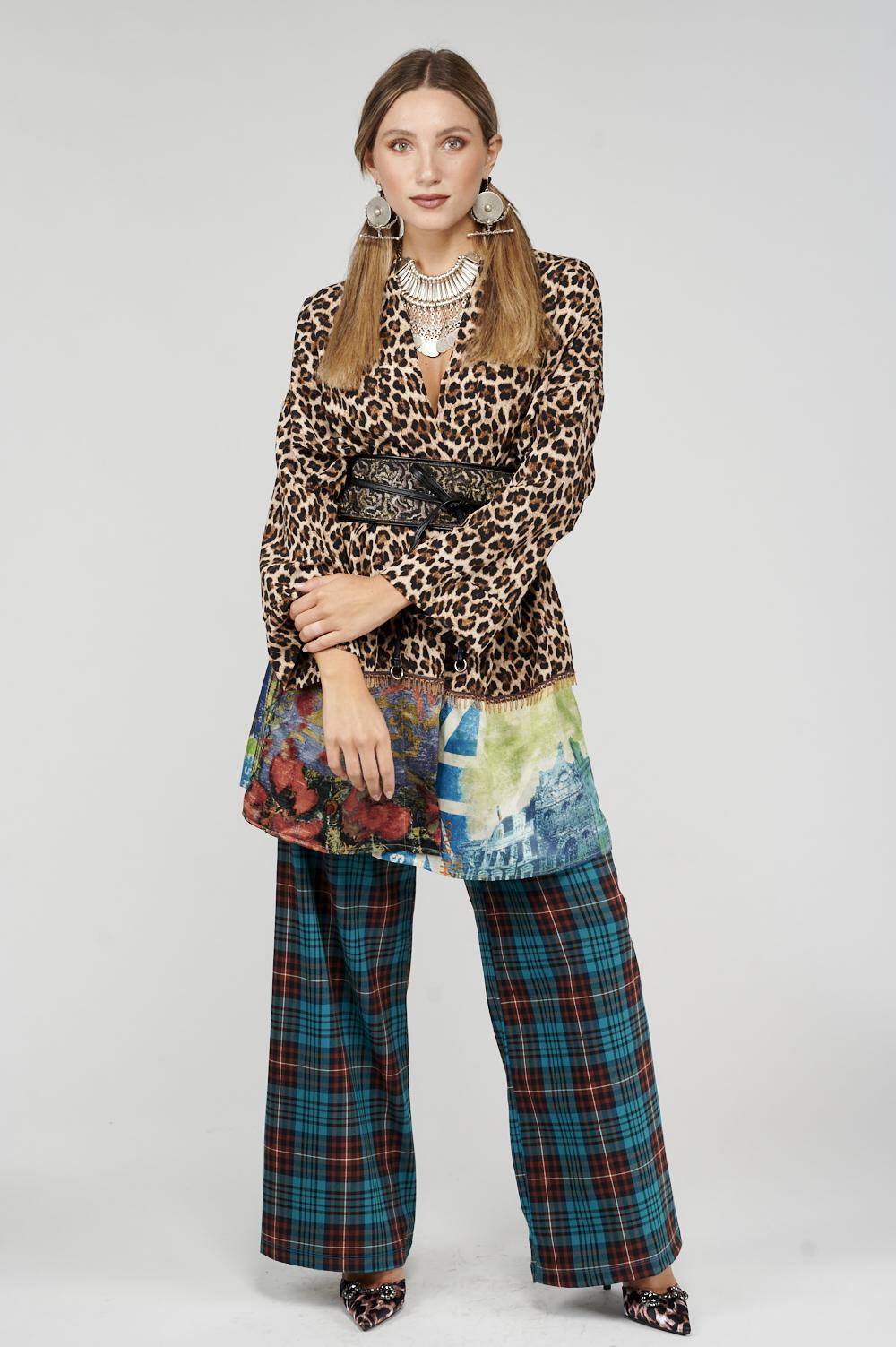 Save The Queen Pantalone largo a quadri Cyber Monday