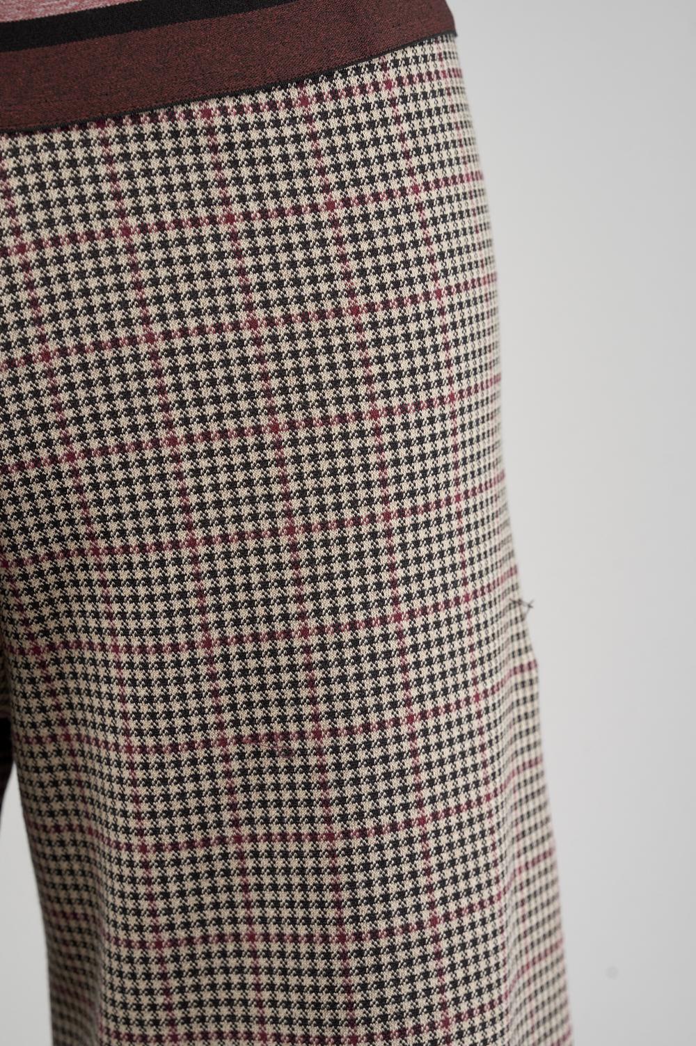 Save The Queen Pantalone largo a quadretti Offerta natalizia