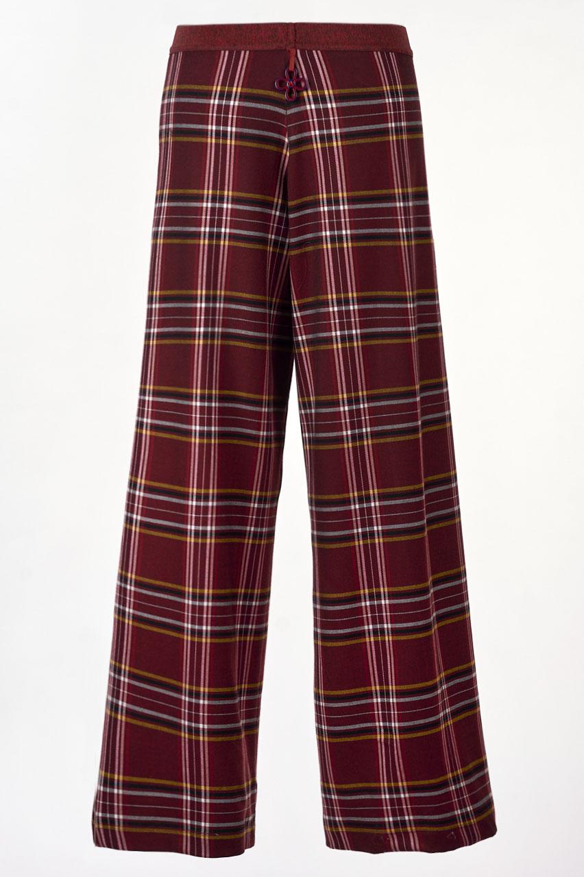 Save The Queen Pantalone largo a quadri Offerta Pasqua