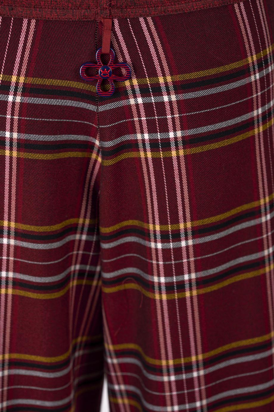 Save The Queen Pantalone largo a quadri Offerta Pasqua