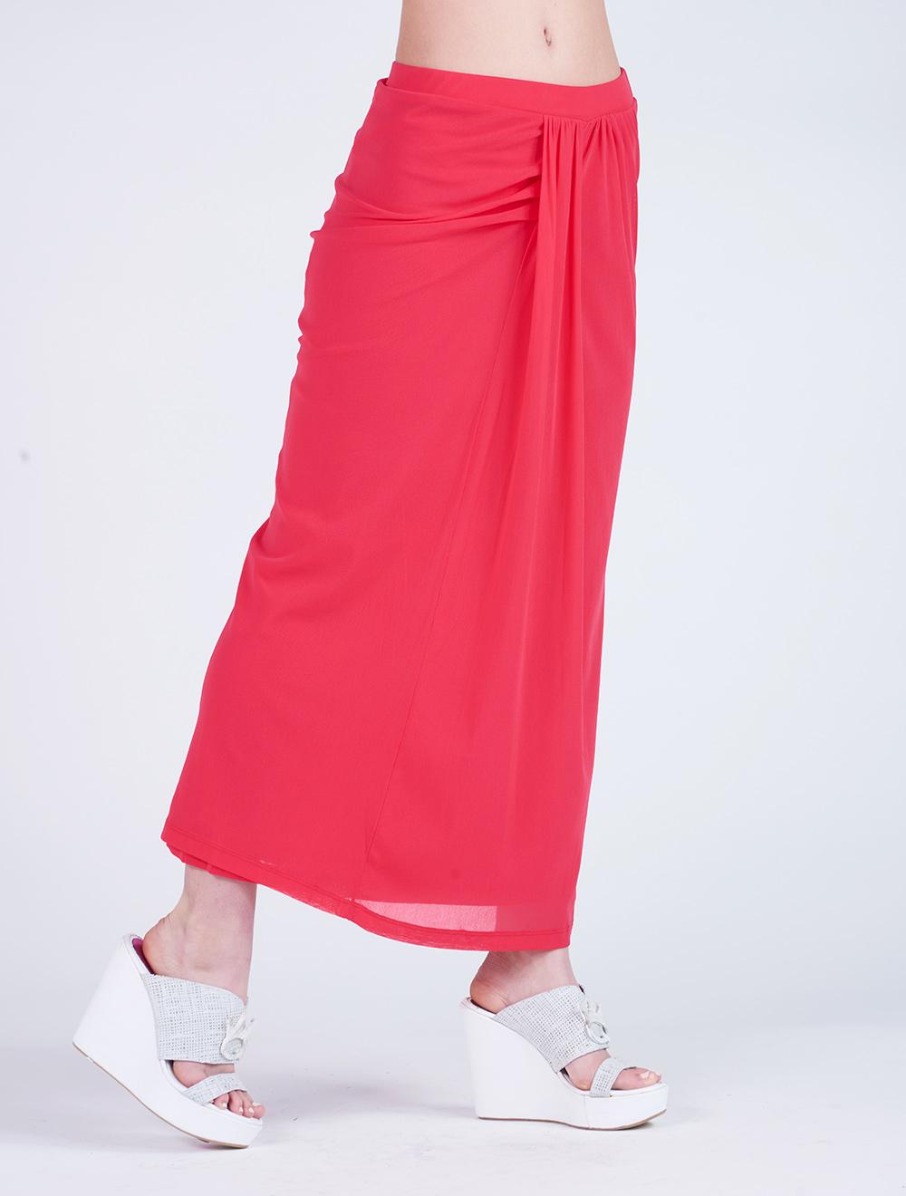 Save The Queen Gonna lunga in tulle rosso Vendita calda