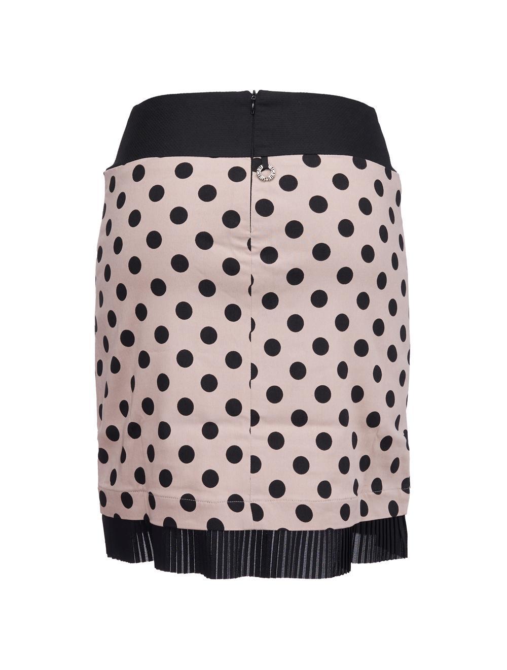 Save The Queen Gonna corta in tessuto con fantasia pois Liquidazione