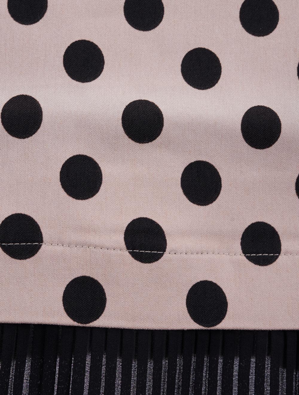 Save The Queen Gonna corta in tessuto con fantasia pois Liquidazione