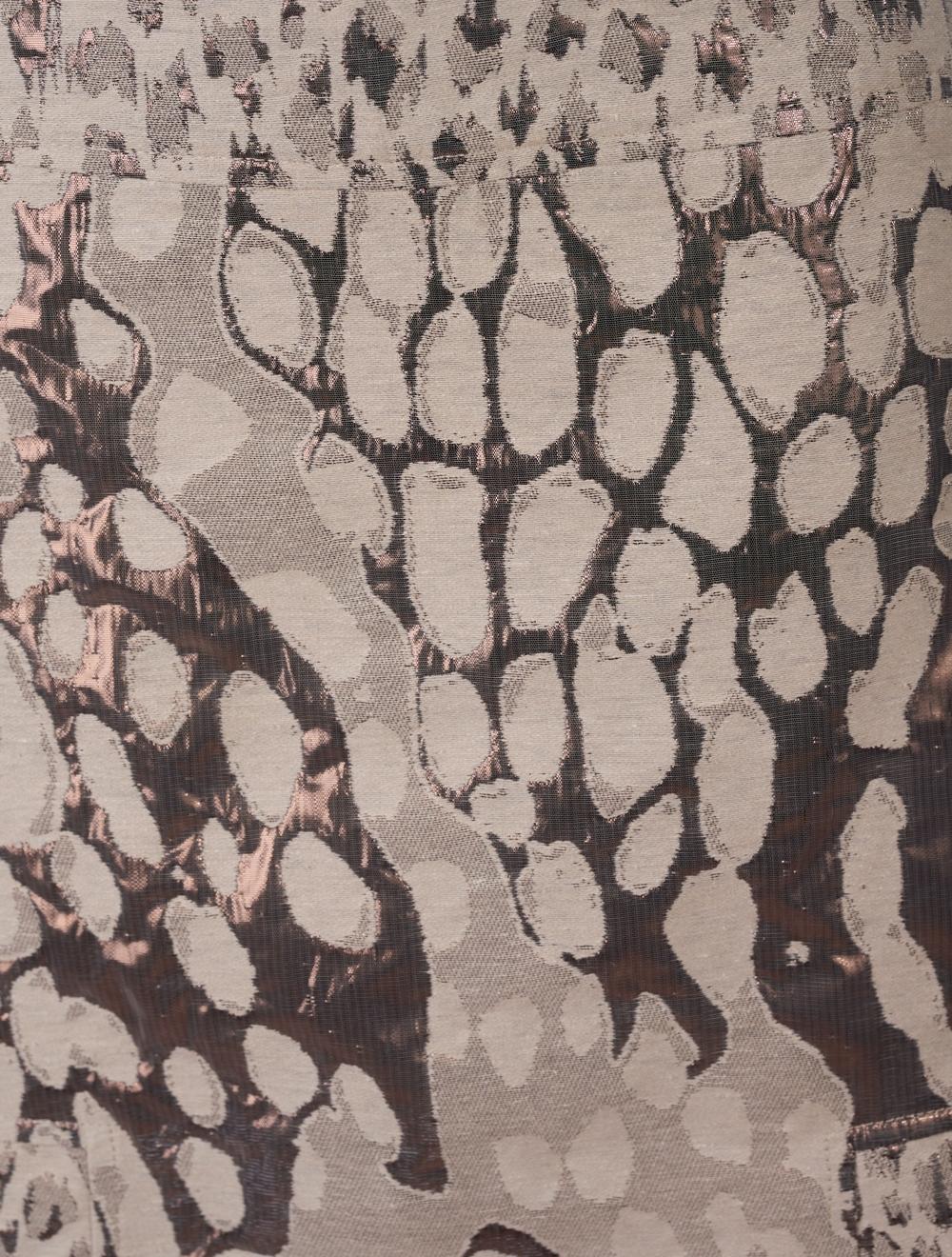 Save The Queen Gonna corta in tessuto jacquard rame Super Saving Price