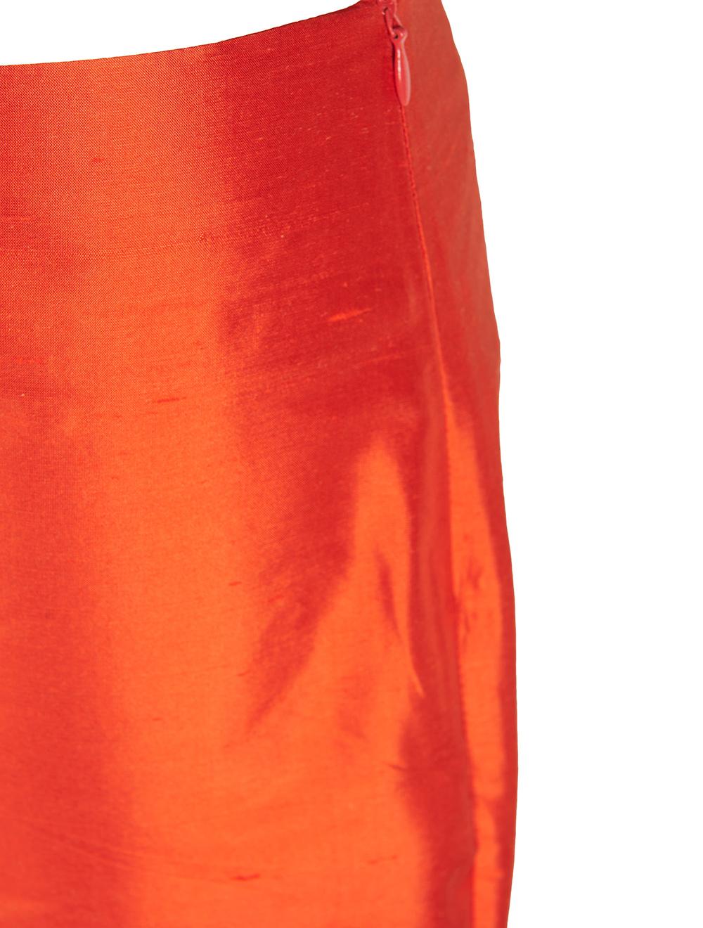 Save The Queen Pantalone in shantung di seta rossa Offerta speciale della fabbrica