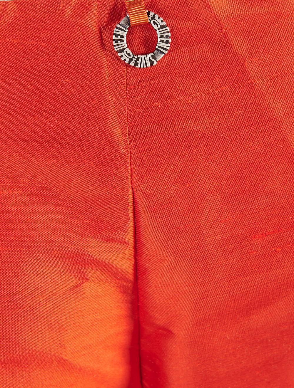 Save The Queen Pantalone in shantung di seta rossa Offerta speciale della fabbrica