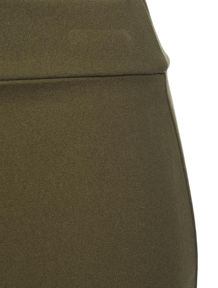 Save The Queen Gonna corta in tessuto stretch verde oliva Esporta salva