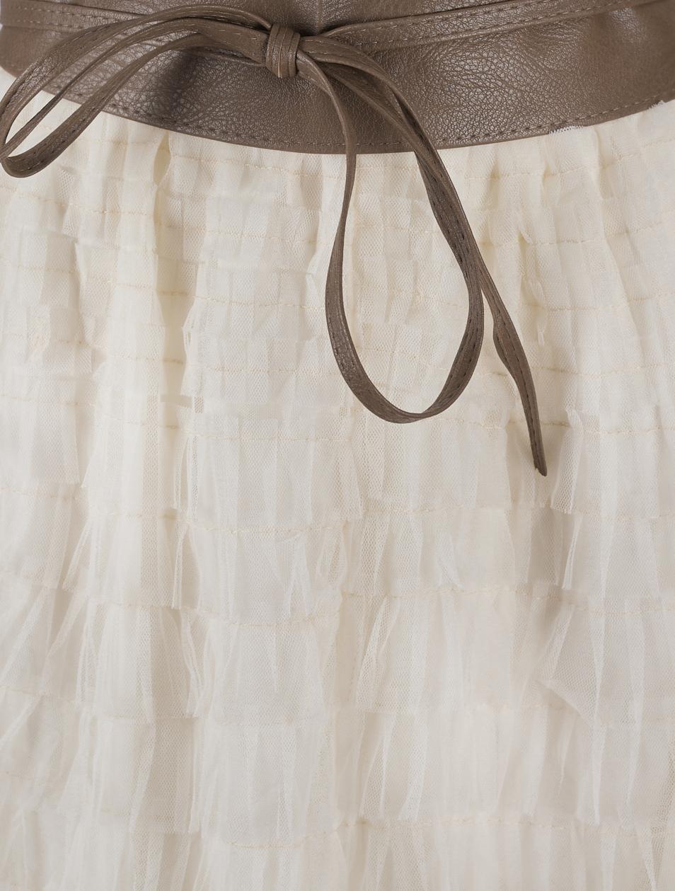 Save The Queen Gonna lunga a balze in tulle color panna Italia