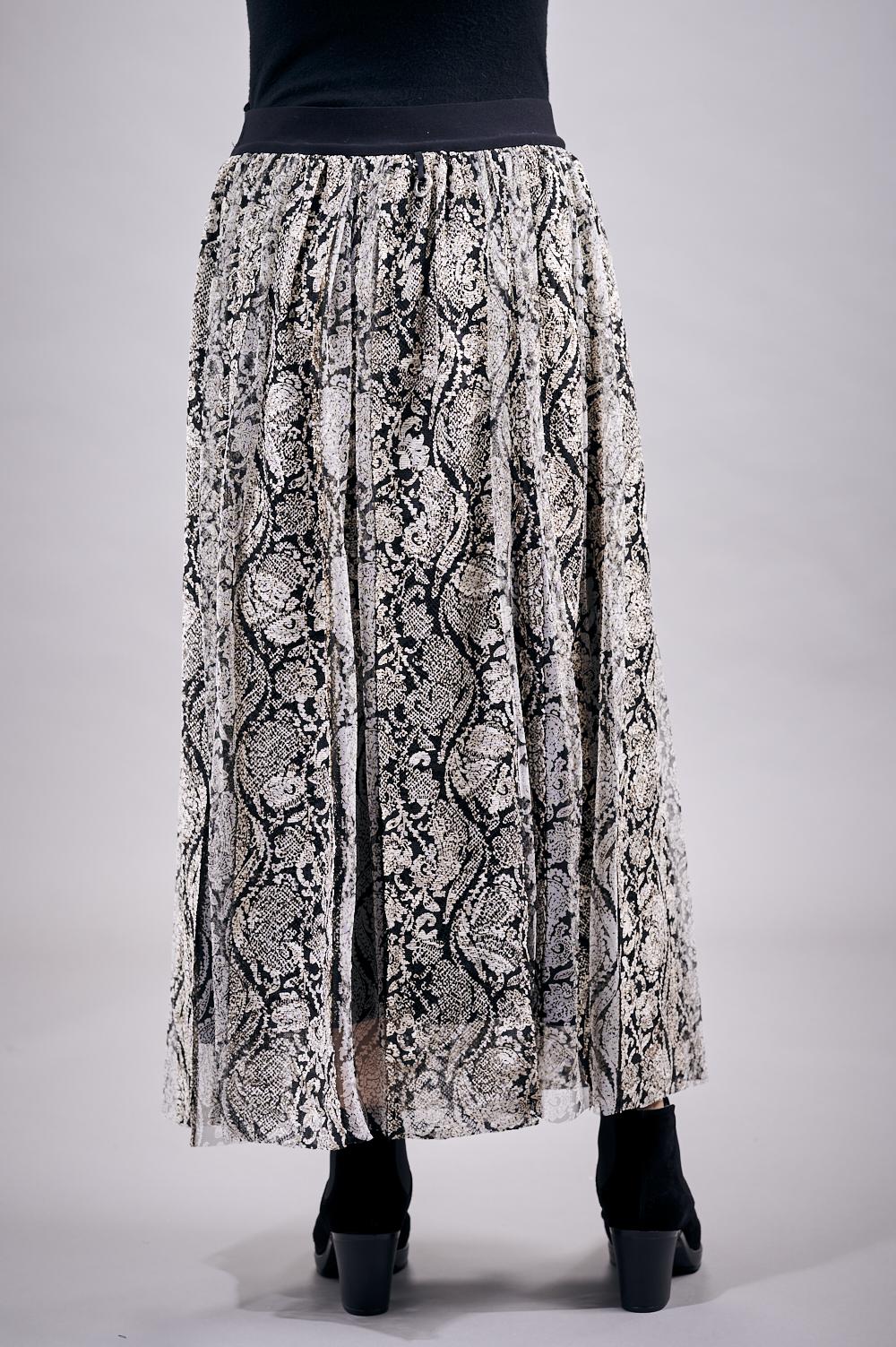 Save The Queen Gonna in pizzo e tulle nera e beige Qualità