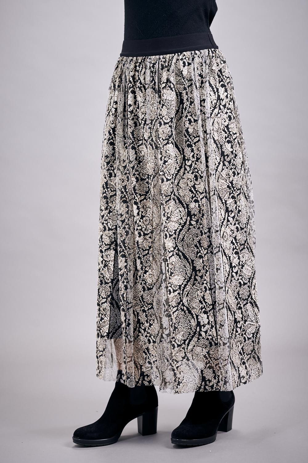 Save The Queen Gonna in pizzo e tulle nera e beige Qualità