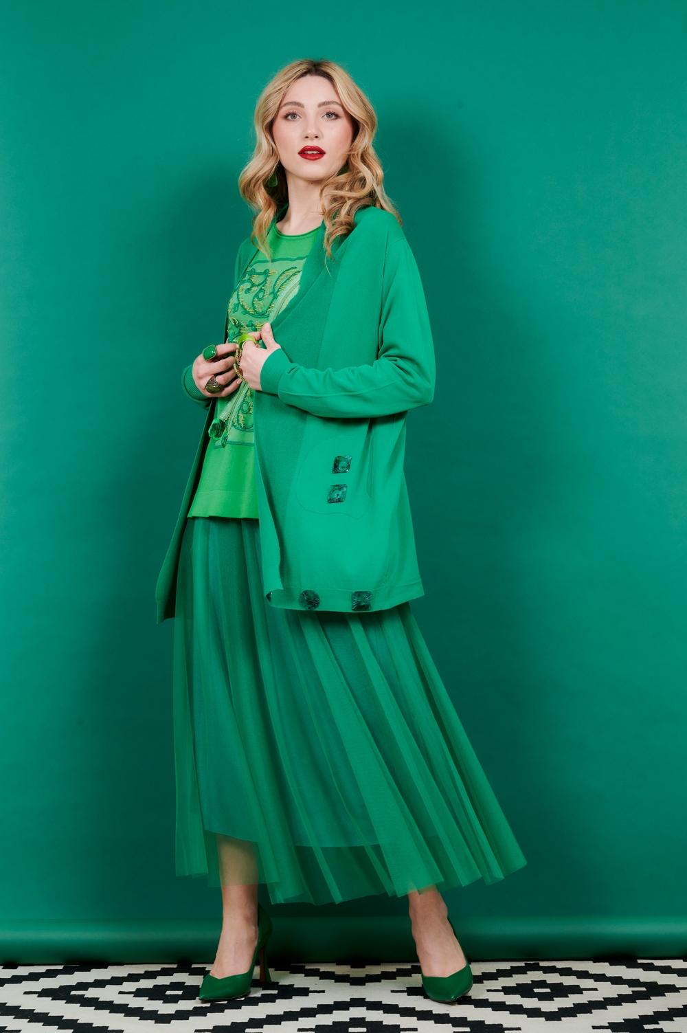 Save The Queen Gonna lunga verde erba Consegna Veloce
