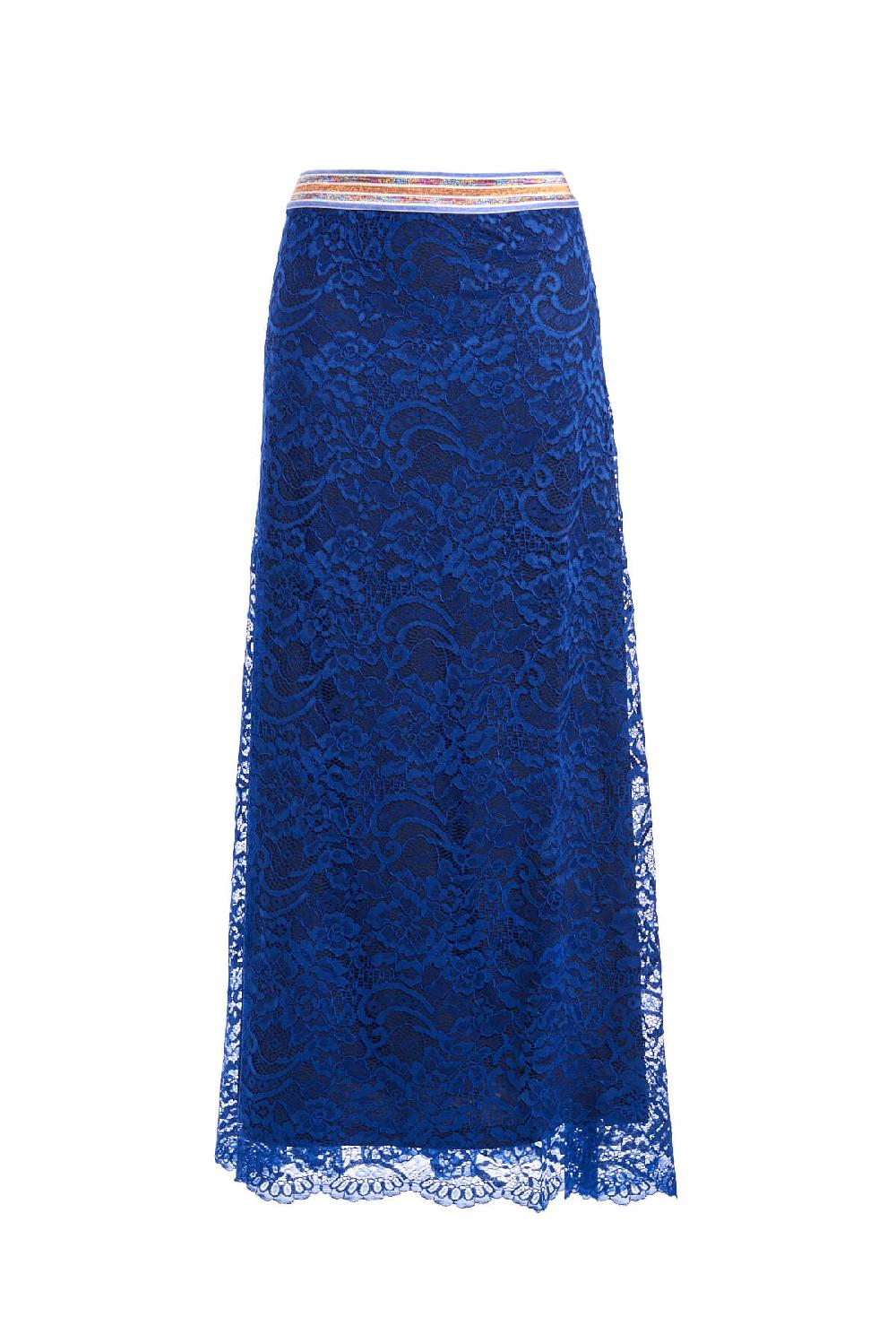 Save The Queen Gonna lunga in pizzo blu Saldi Di Fabbrica