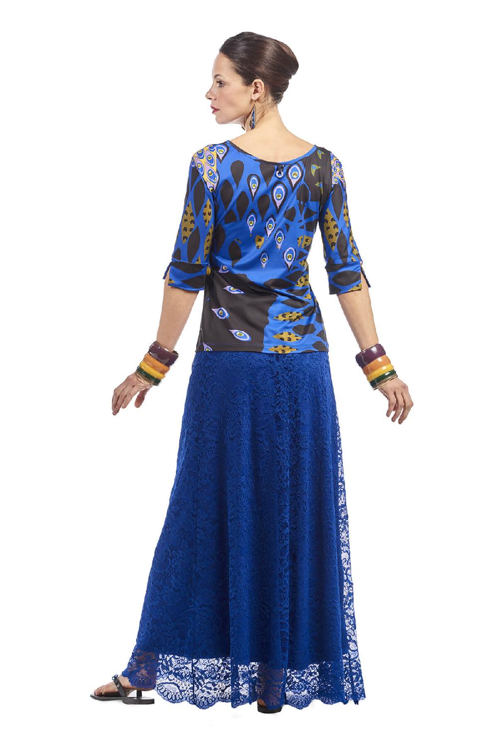 Save The Queen Gonna lunga in pizzo blu Saldi Di Fabbrica