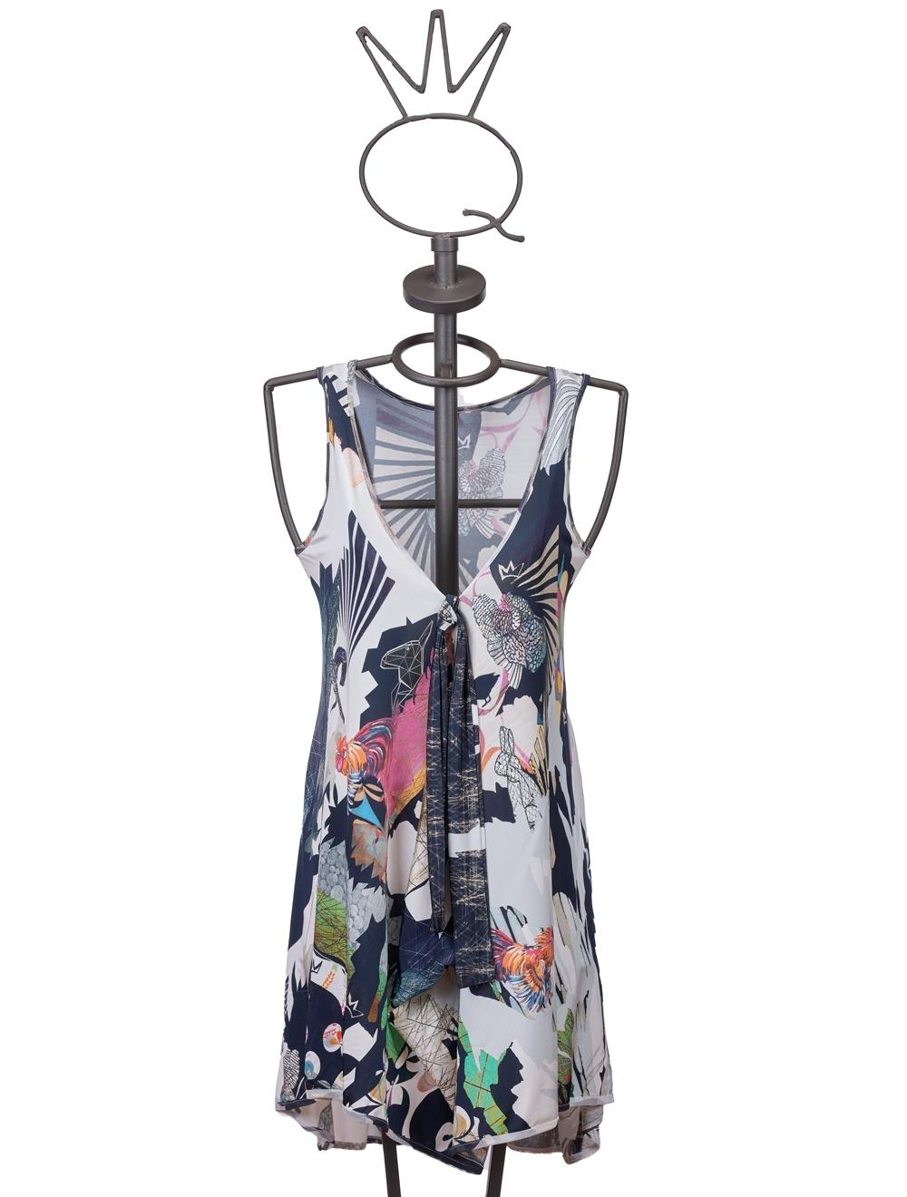 Save The Queen Vestito corto in viscosa con stampa Spedizione gratuita
