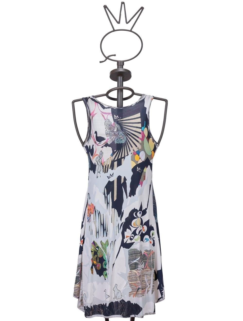Save The Queen Vestito corto in viscosa con stampa Spedizione gratuita