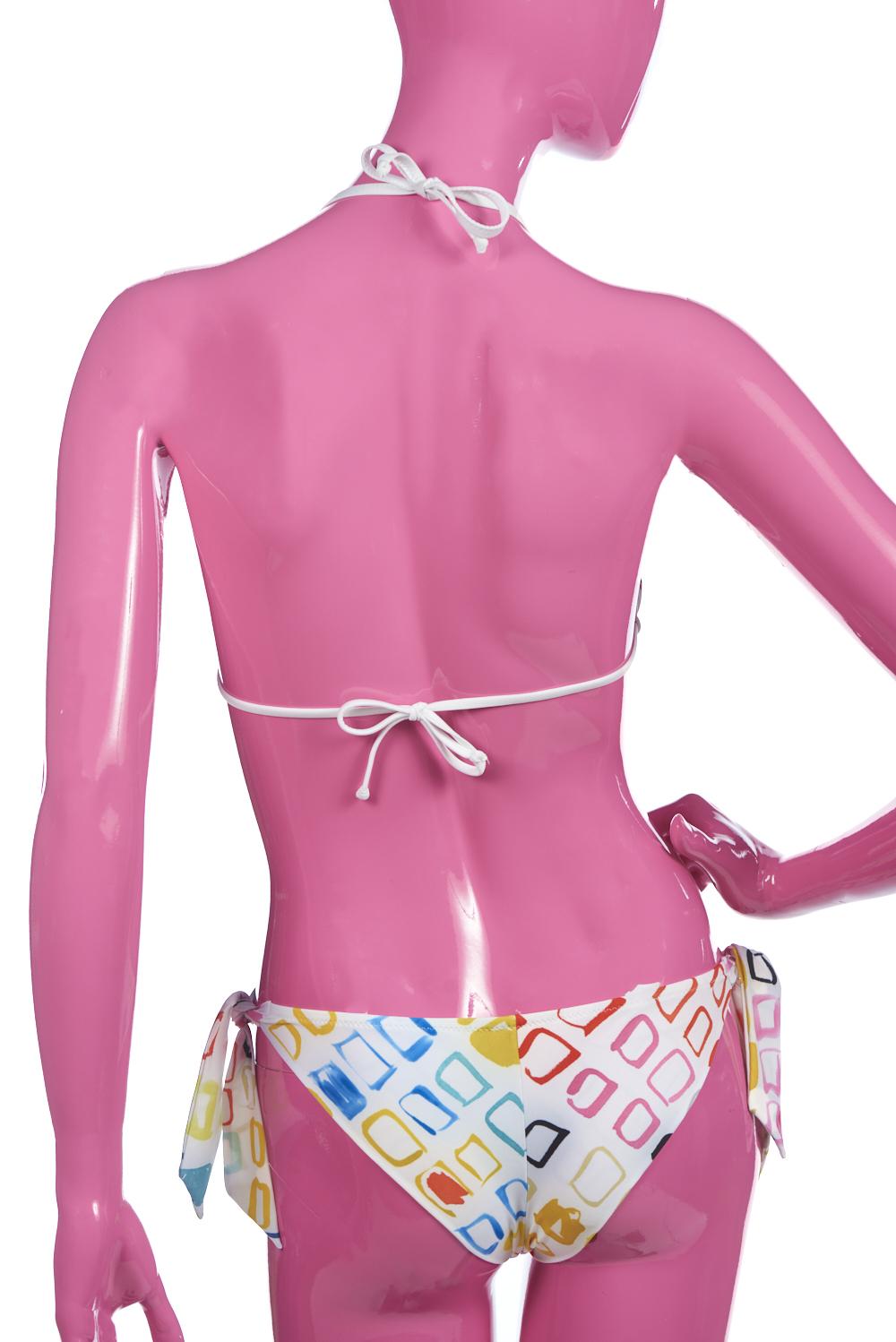 Save The Queen Bikini con reggiseno a triangolo con stampa pesci e geometrica Grande vendita
