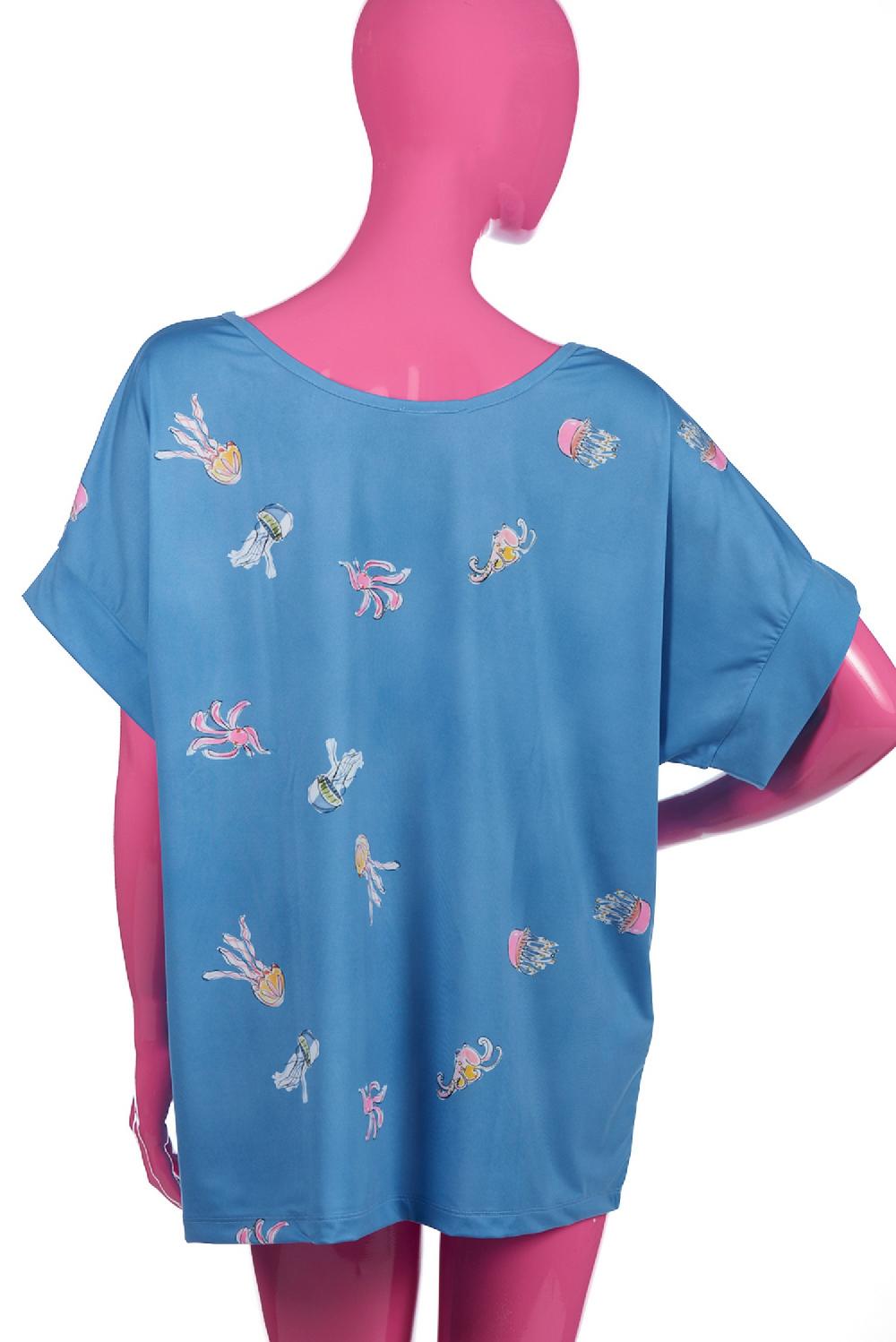 Save The Queen T-shirt con stampa di polpi e meduse Grandi sconti