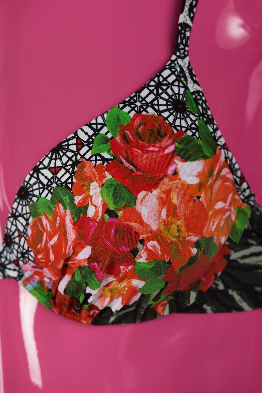 Save The Queen Bikini con coppa con ferretti e stampa dedicata alla Savana Pezzi Unici