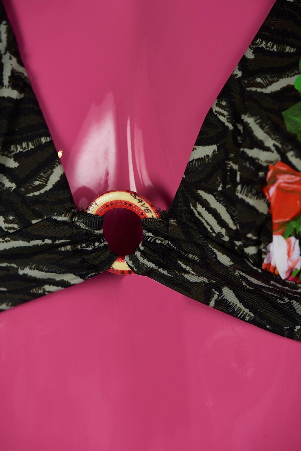 Save The Queen Bikini con reggiseno a triangolo e stampa dedicata alla Savana Soddisfazione Garantita