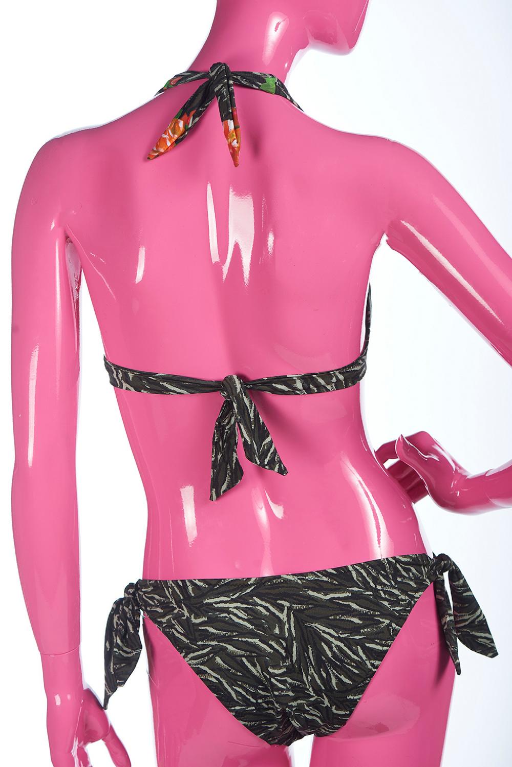 Save The Queen Bikini a triangolo semi rigido e stampa dedicata alla Savana Negozi Online
