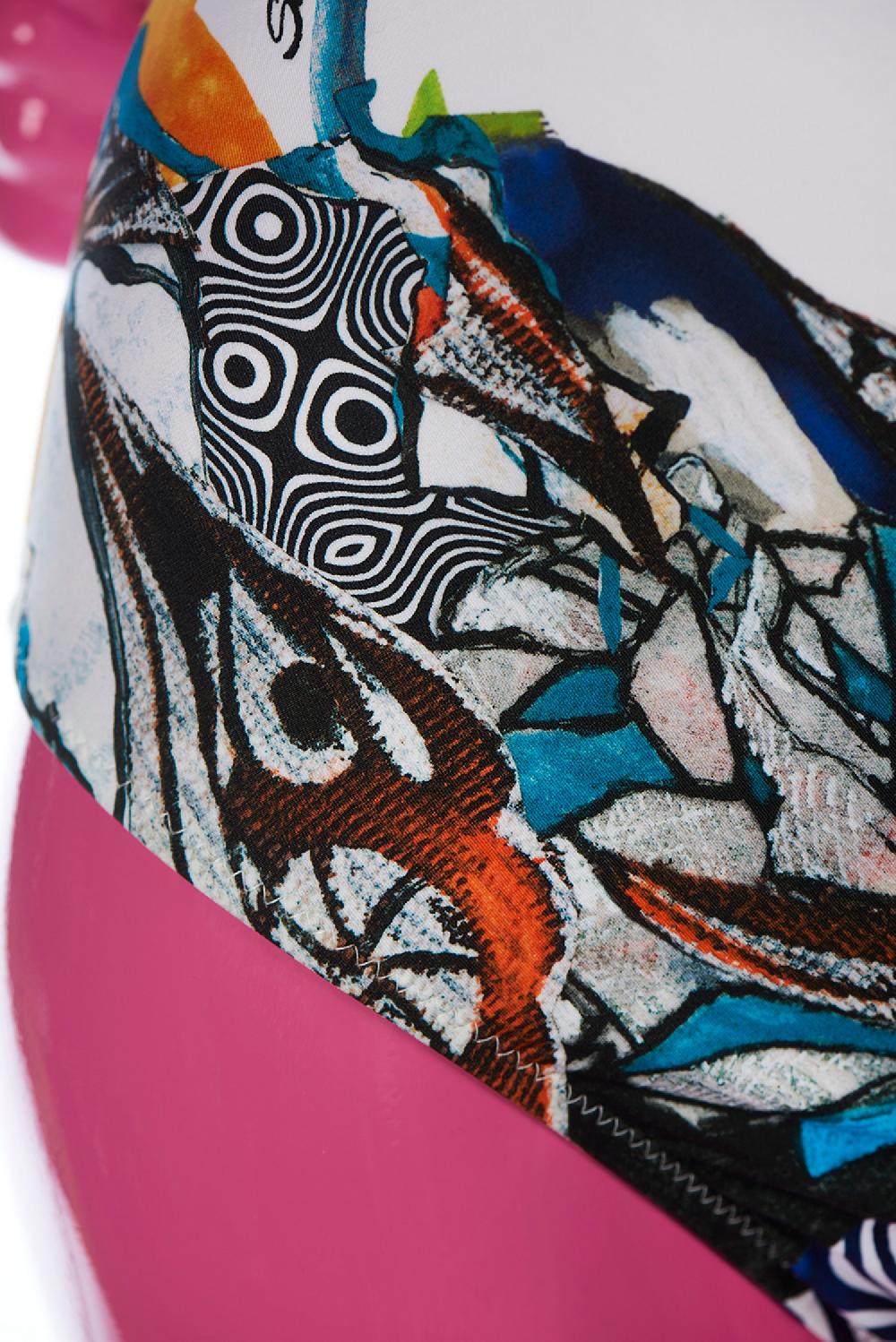 Save The Queen Costume intero con stampa dedicata all’arte contemporanea africana Promozione Limitata