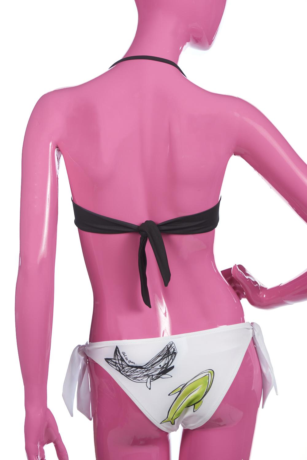 Save The Queen Bikini a fascia con stampa pesci Fino Al -60%