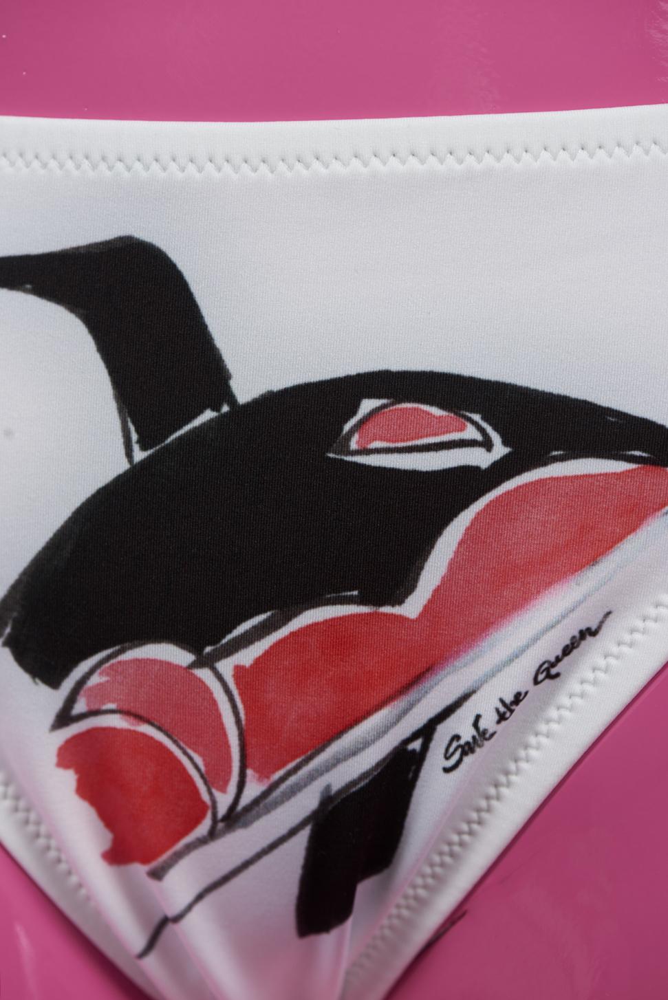 Save The Queen Bikini a fascia con stampa pesci Affare Del Giorno