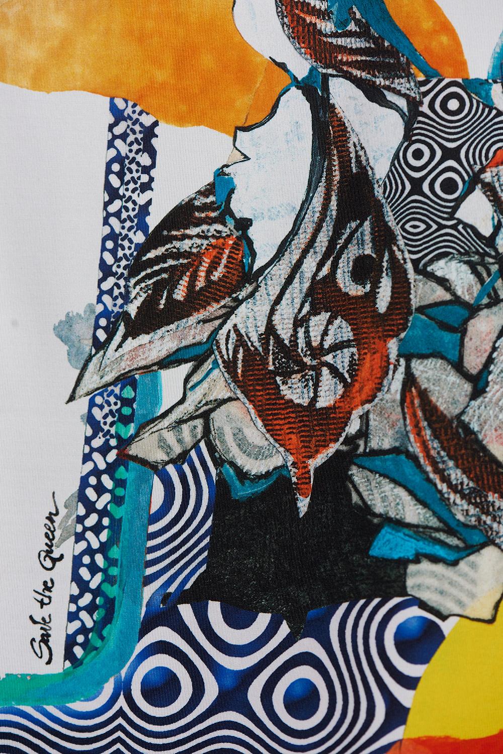 Save The Queen Vestito copricostume con stampa dedicata all’arte contemporanea africana In Vendita