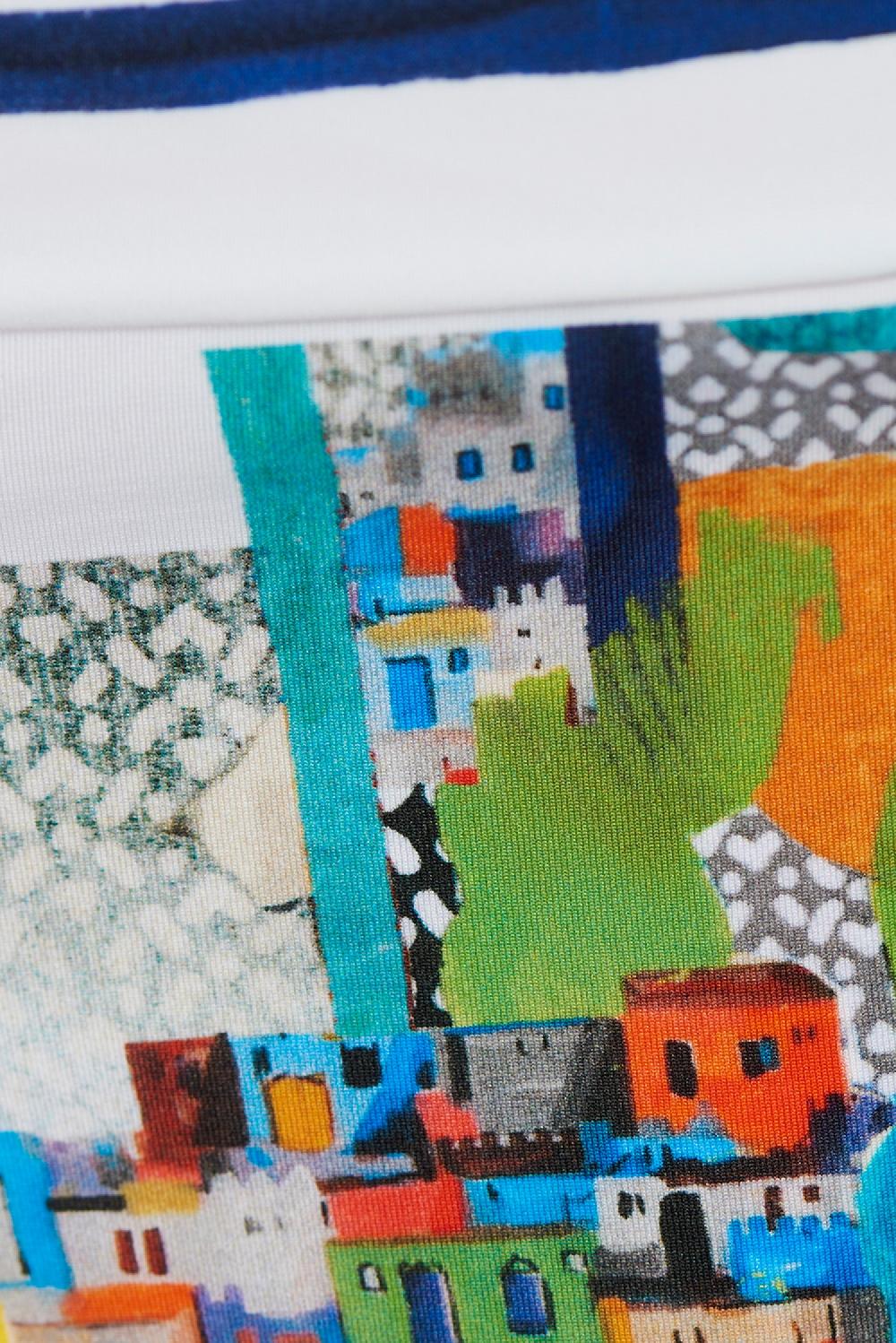 Save The Queen Shorts da bagno con stampa dedicata all’arte contemporanea africana Vendita Calda