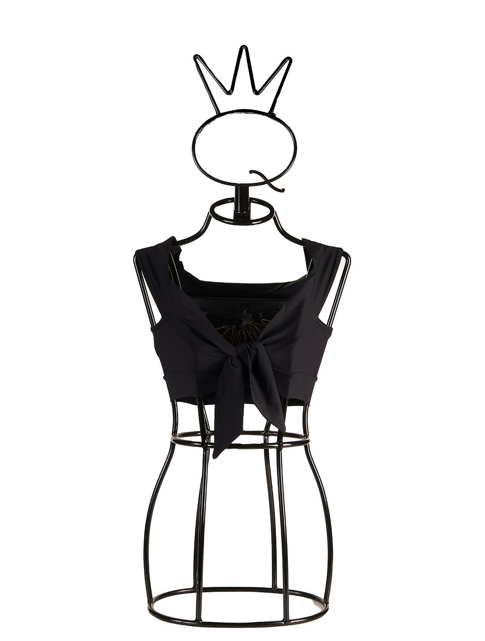 Save The Queen Top nero con ricamo Comprane uno, ottenene uno gratis