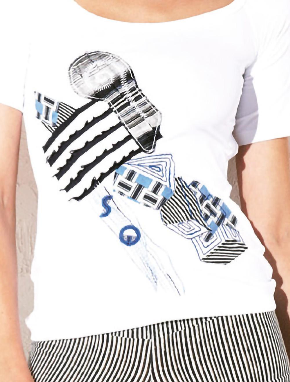 Save The Queen T-shirt bianca a maniche corte Prezzo basso