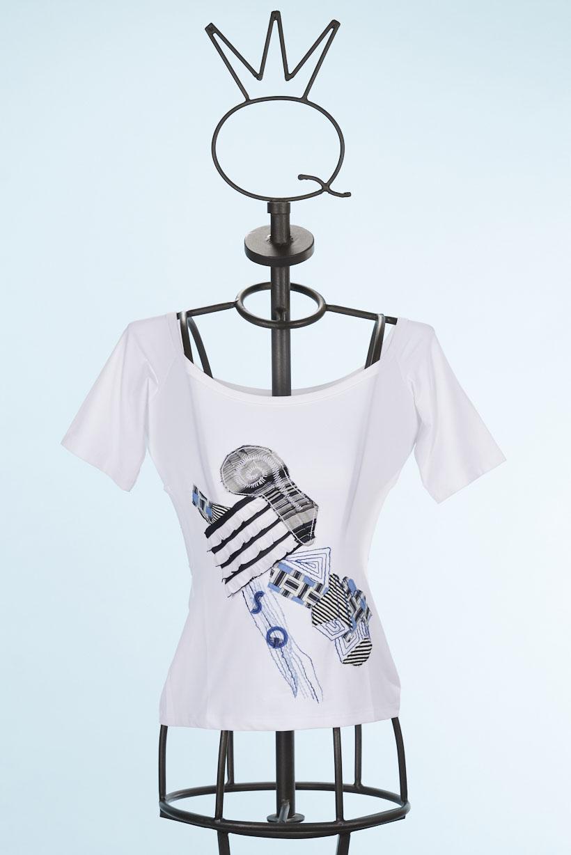 Save The Queen T-shirt bianca a maniche corte Prezzo basso