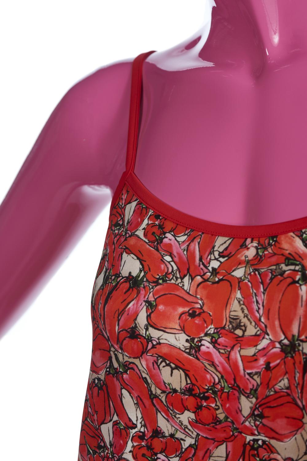 Save The Queen Top con stampa peperoni Super Saving Price