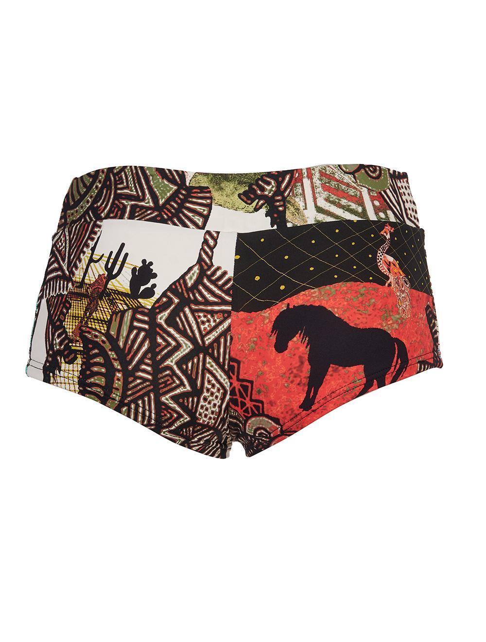 Save The Queen Pantaloncino bianco con stampa fantasia Italy