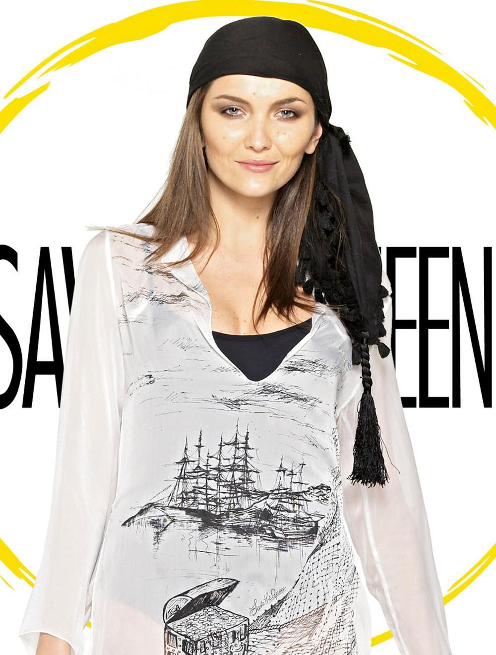 Save The Queen Pareo in cotone con nappine e treccia Acquista Ora