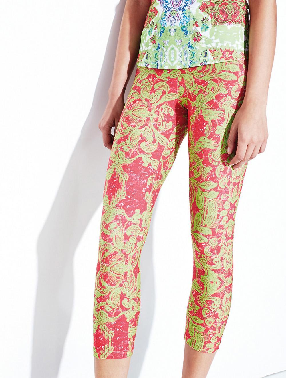 Save The Queen Leggings Capri con stampa fantasia Prezzo Ridotto