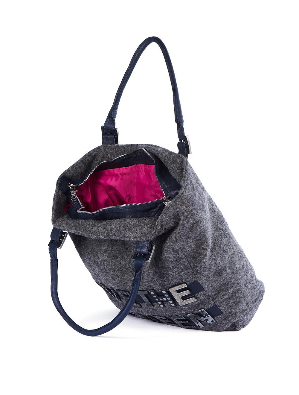 Save The Queen Borsa in lana Outlet