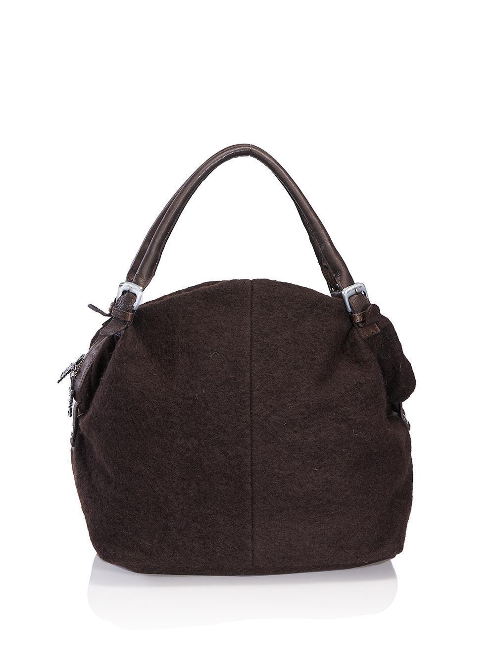 Save The Queen Borsa in lana e pelle Vendite Flash