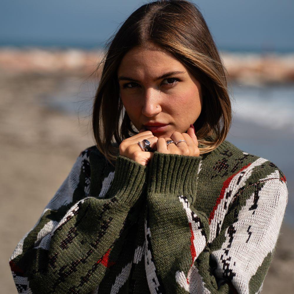 ﻿Seay / Maglione Allover Wood Tonga Fino Al -60%