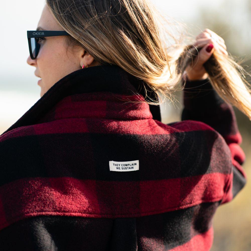 Seay / Cappotto Quadri Rosso Nero Offerte
