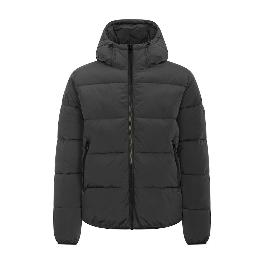 Seay / Piumino Grigio Ferro con Cappuccio Saldi Di Fabbrica