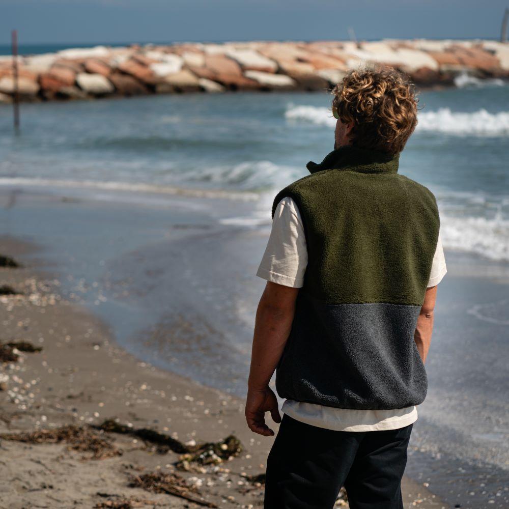 Seay / Gilet Teddy Sea Turtle & Nero Delavé 2025